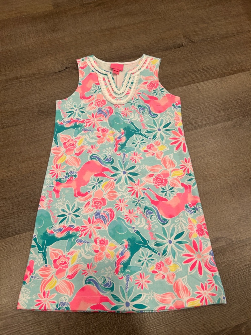 Lilly Pulitzer girls Mini Harper Shift  in “Mary’s Wish” kids size large 8/10